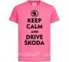 Дитяча футболка Drive Skoda Яскраво-рожевий фото