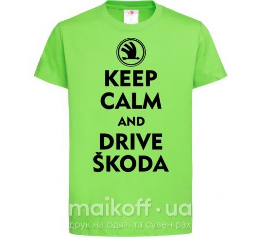 Детская футболка Drive Skoda Лаймовый фото