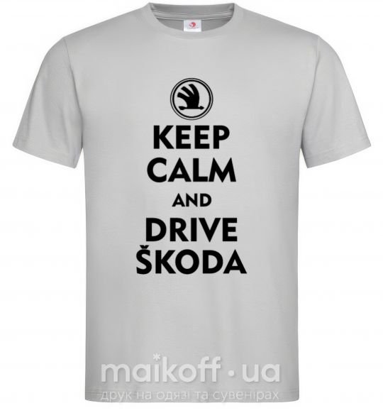 Чоловіча футболка Drive Skoda Сірий фото