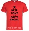 Мужская футболка Drive Skoda Красный фото