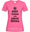 Женская футболка Drive Skoda Ярко-розовый фото