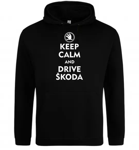 Мужская толстовка (худи) Drive Skoda Черный фото