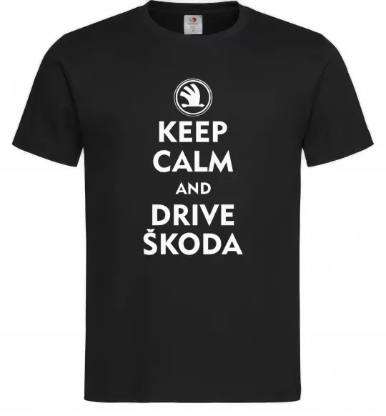 Чоловіча футболка Drive Skoda Чорний фото