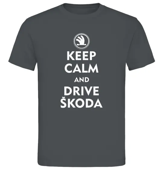 Чоловіча футболка Drive Skoda Графіт фото
