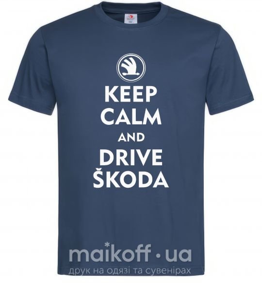 Чоловіча футболка Drive Skoda Темно-синій фото