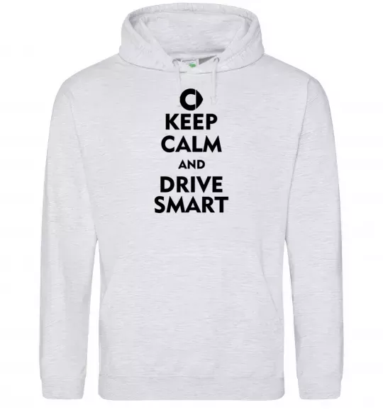 Чоловіча толстовка (худі) Drive Smart Сірий меланж фото