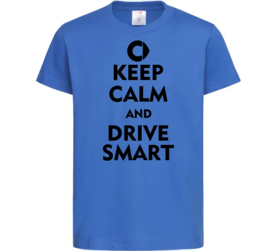 Детская футболка Drive Smart Ярко-синий фото