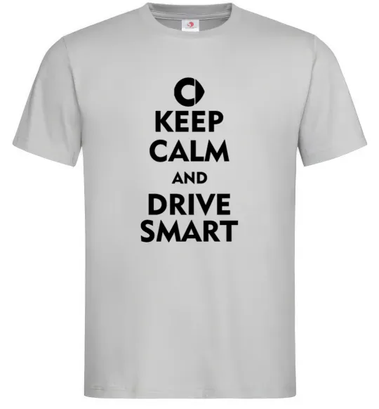 Чоловіча футболка Drive Smart Сірий фото