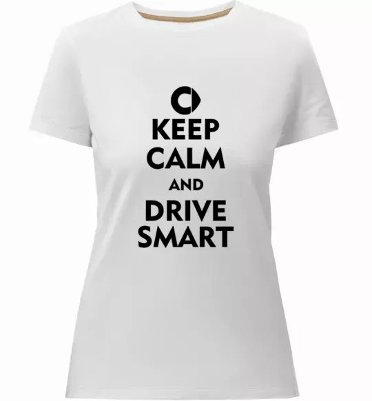 Женская премиум футболка Drive Smart Белый фото