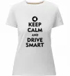 Женская премиум футболка Drive Smart Белый фото