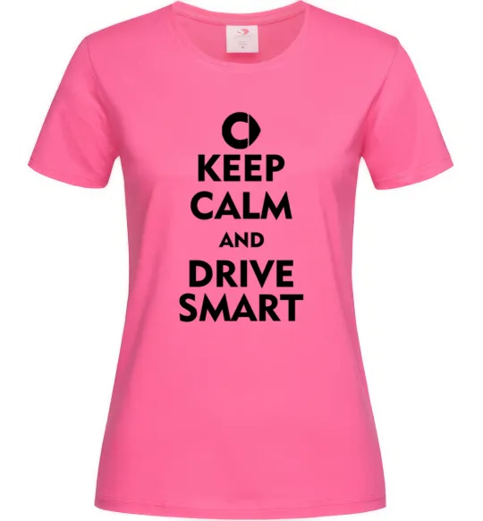 Женская футболка Drive Smart Ярко-розовый фото