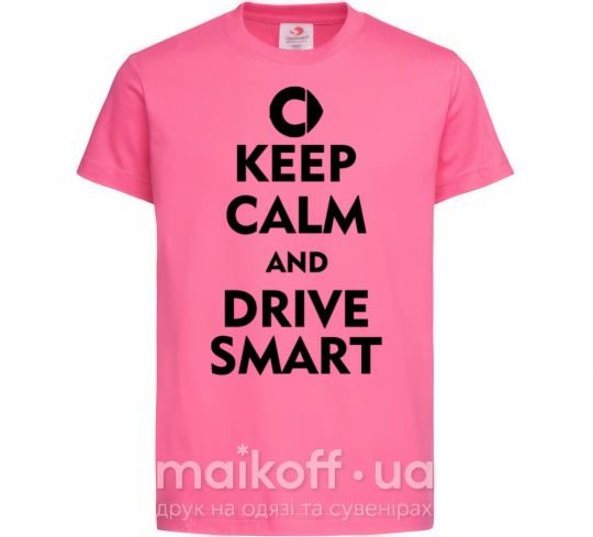 Дитяча футболка Drive Smart Яскраво-рожевий фото