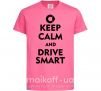 Дитяча футболка Drive Smart Яскраво-рожевий фото