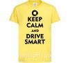 Дитяча футболка Drive Smart Лимонний фото