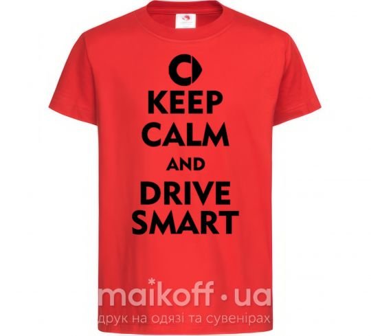 Дитяча футболка Drive Smart Червоний фото