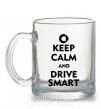 Чашка скляна Drive Smart Прозорий фото