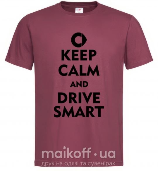 Чоловіча футболка Drive Smart Бордовий фото