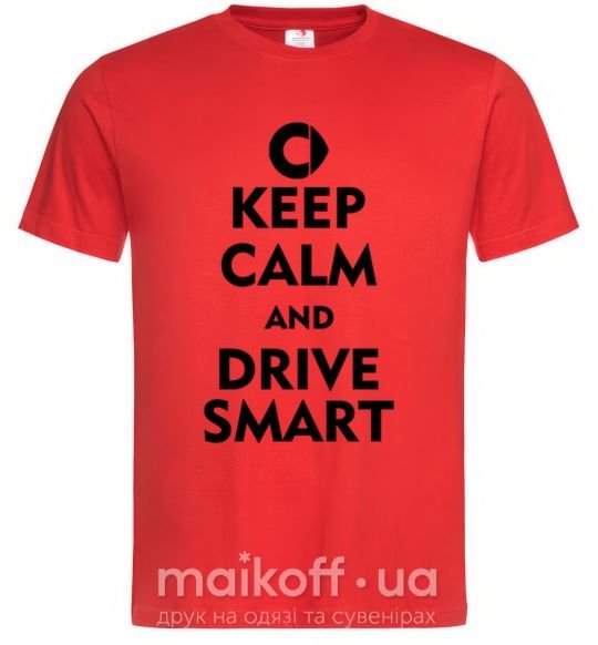 Чоловіча футболка Drive Smart Червоний фото