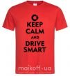 Чоловіча футболка Drive Smart Червоний фото
