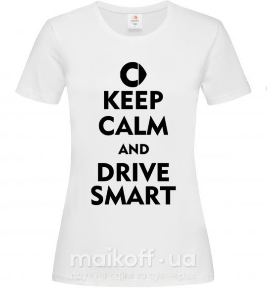 Жіноча футболка Drive Smart Білий фото