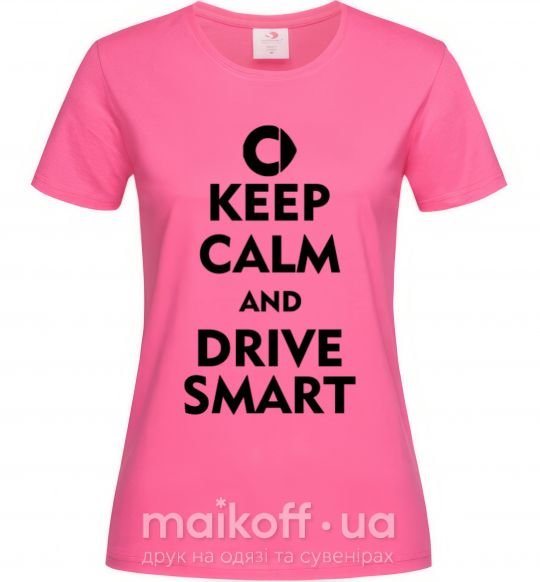 Жіноча футболка Drive Smart Яскраво-рожевий фото