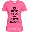 Женская футболка Drive Smart Ярко-розовый фото