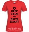 Женская футболка Drive Smart Красный фото
