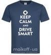 Чоловіча футболка Drive Smart Темно-синій фото