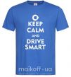 Чоловіча футболка Drive Smart Яскраво-синій фото
