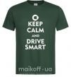 Чоловіча футболка Drive Smart Темно-зелений фото
