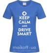 Жіноча футболка Drive Smart Яскраво-синій фото
