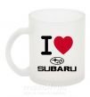 Чашка стеклянная I Love Subaru Фроузен фото