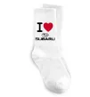 Шкарпетки I Love Subaru Білий фото