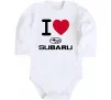 Дитячий бодік I Love Subaru Білий Дитячий бодік I Love Subaru Білий фото