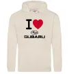 Женская толстовка (худи) I Love Subaru Таш фото