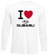 Лонгслів I Love Subaru Білий фото