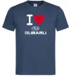 Чоловіча футболка I Love Subaru Темно-синій фото
