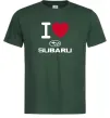 Чоловіча футболка I Love Subaru Темно-зелений фото