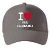 Кепка I Love Subaru Серый фото
