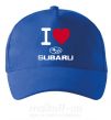 Кепка I Love Subaru Яскраво-синій фото