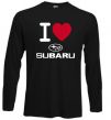 Лонгслів I Love Subaru Чорний фото