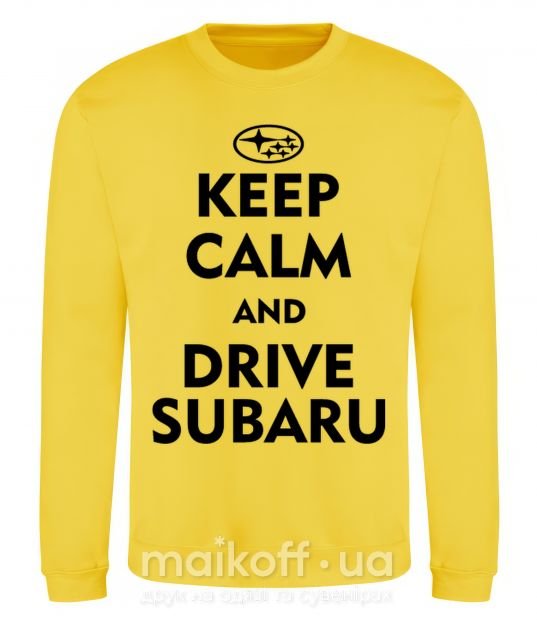 Світшот Drive Subaru Сонячно жовтий фото