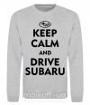 Свитшот Drive Subaru Серый меланж фото