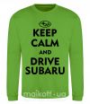 Світшот Drive Subaru Лаймовий фото