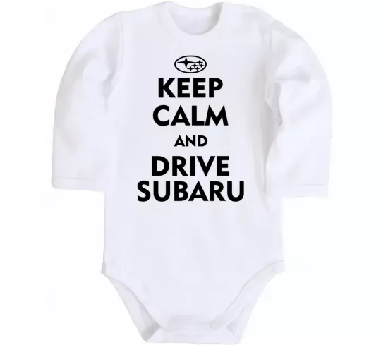 Дитячий бодік Drive Subaru Білий фото