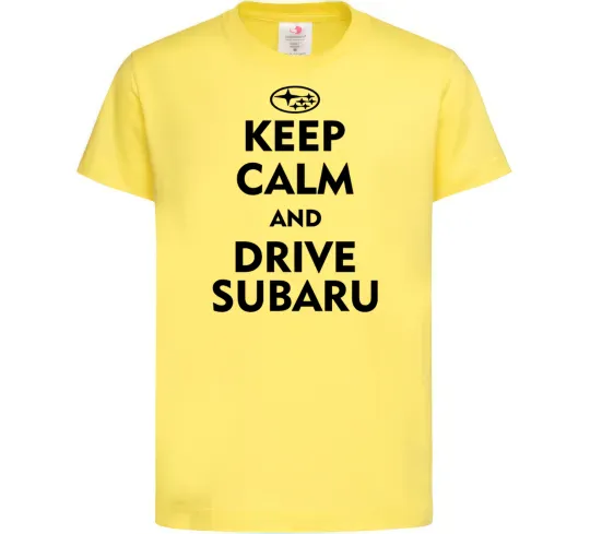 Детская футболка Drive Subaru Лимонный фото