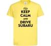 Детская футболка Drive Subaru Лимонный фото