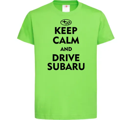 Детская футболка Drive Subaru Лаймовый фото