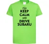 Детская футболка Drive Subaru Лаймовый фото