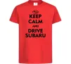 Детская футболка Drive Subaru Красный фото